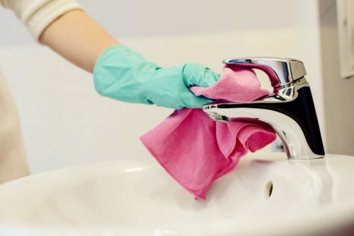 Professional oven cleaning service for a kitchen in E17